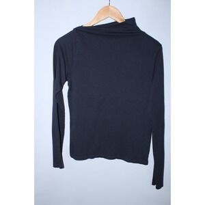 Trave Denim Women's Medium Black Long Sleeve Mock Neck Top